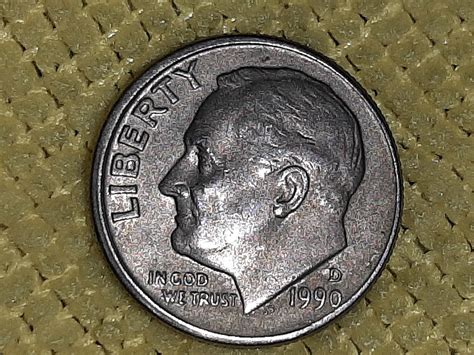 1990 dime errors. Type: Roosevelt Dime. Mintage: 13,510,000. Metal: 90% silver 10% copper. What's it worth?: $75.00 to $5.00. 1,3510,000 1949 S Roosevelt Dimes were minted at the San Francisco mint. Despite this fact they are still considered a key or semi key date. They remain one of the most sought after dimes. 
