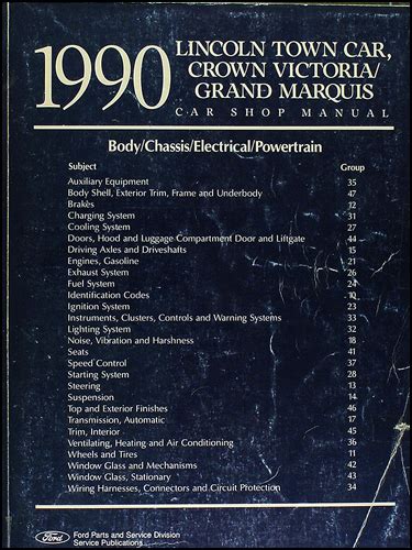 1990 lincoln town car ford crown victoria mercury grand marquis repair shop manual original. - Handbook of collective robotics fundamentals and challenges.