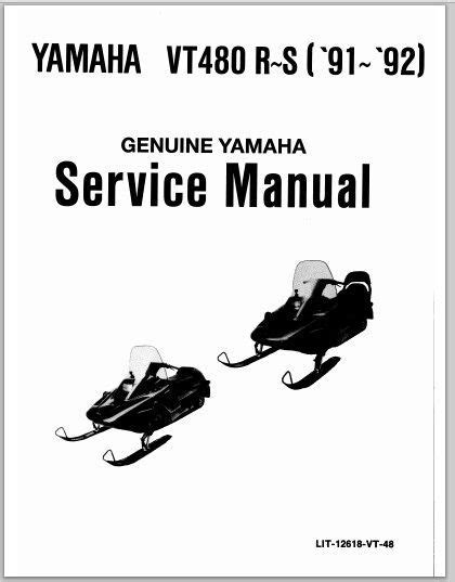 1991 1992 yamaha vt480 rs snowmobile workshop service repair manual 1991 1992. - Audi a8 manuale di assistenza e riparazione.