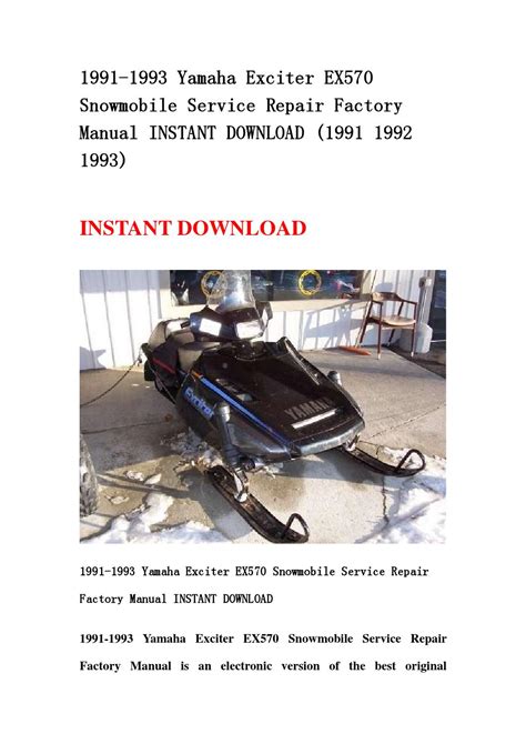 1991 1993 yamaha exciter ex570 snowmobile service repair factory manual instant download 1991 1992 1993. - One handed a guide to piano music for one hand.