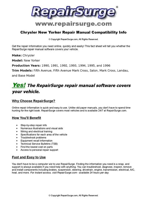 1991 chrysler new yorker service manuale gratuito downl. - Eumig s810 super 8 manuale del proiettore.