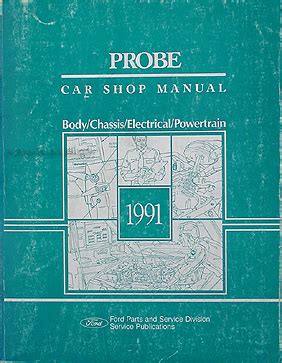 1991 ford probe repair shop manual original gl lx gt. - Fre opel corsa lite manual 2002.