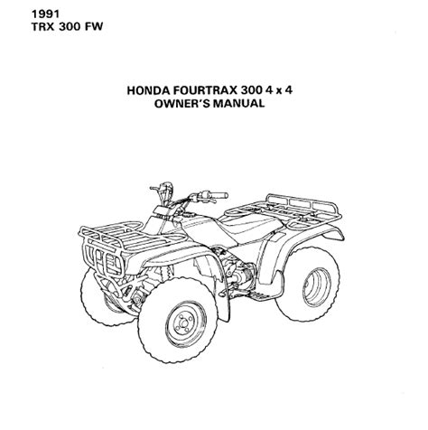 1991 honda fourtrax 300 4x4 repair manual. - Free owners manual for 1988 mitsubishi mighty max.