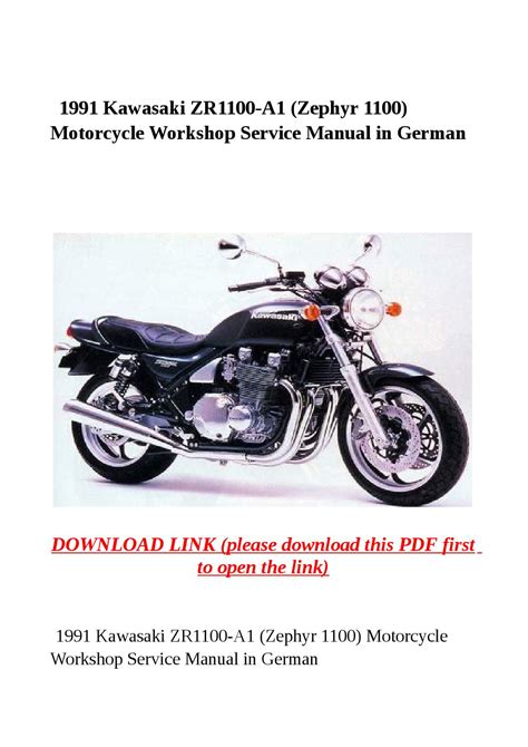 1991 kawasaki zephyr 1100 reparaturanleitung für motorradwerkstätten in deutsch. - Dynamic modeling and control of engineering systems solution manual download.