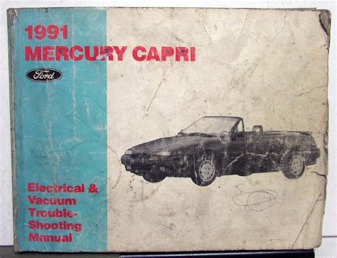 1991 mercury capri electrical and vacuum troubleshooting manual. - 85xt case skid steer service manual.