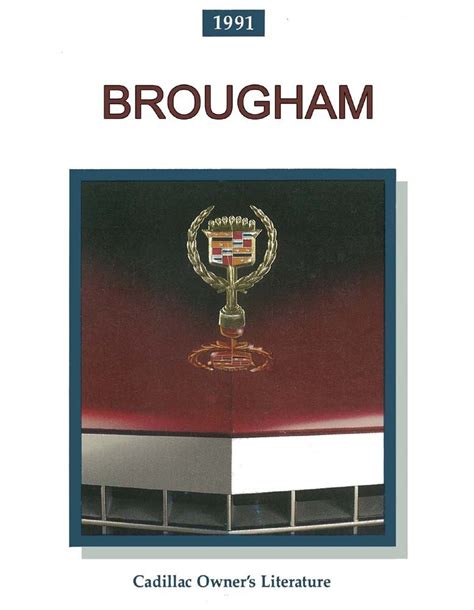 Read Online 1991 Brougham User Guide 