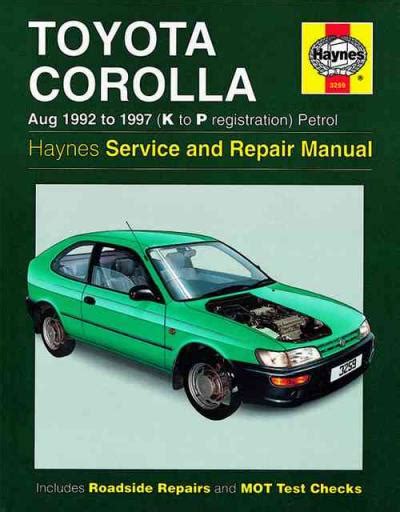 Full Download 1991 Toyota Corolla Owners Manual 