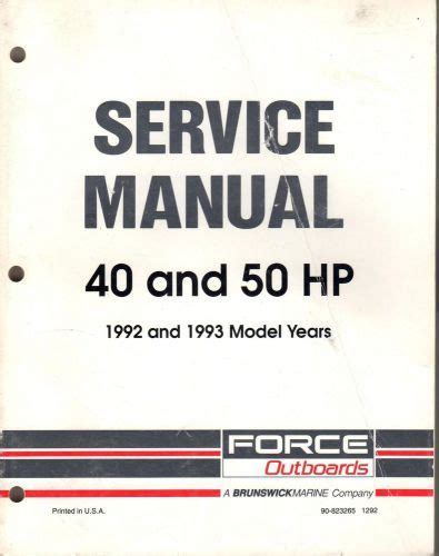 1992 1993 force outboards 40 and 50 hp service manual 836. - Army field manual fm 21 10 field hygiene and sanitation.