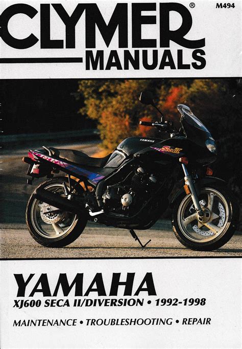 1992 1998 clymer yamaha xj600 seca iidiversion service manual m494. - First course in numerical methods solution manual.