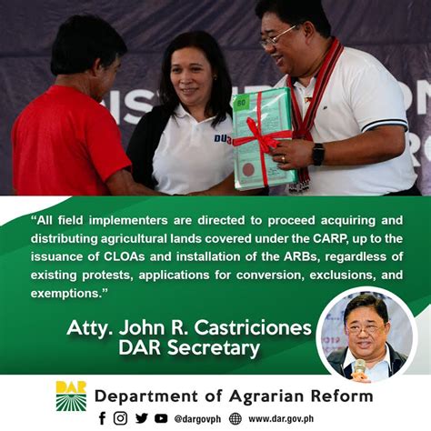 1992 Administrative Orders - Secretary of Agrarian Reform