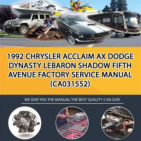 1992 ax acclaim dynasty lebaron shadow service manual. - A practical guide for studying chua apos s circuits.