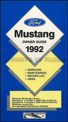1992 ford mustang lx owners manual. - Investigating safely a guide for high school teachers.