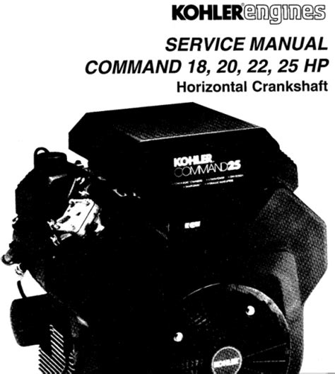 1992 kohler engines command 18 20 hp horizontal crankshaft owners manual 103. - Yamaha ytm225 tri 225 atv workshop repair manual 1983 1987.
