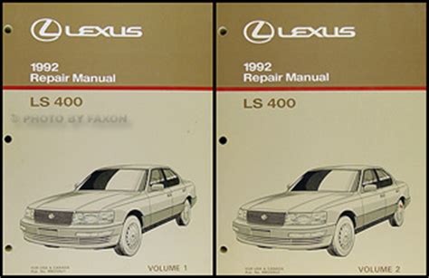 1992 lexus ls 400 repair shop manual original 2 volume set. - Hdd repair bad sector user guide.