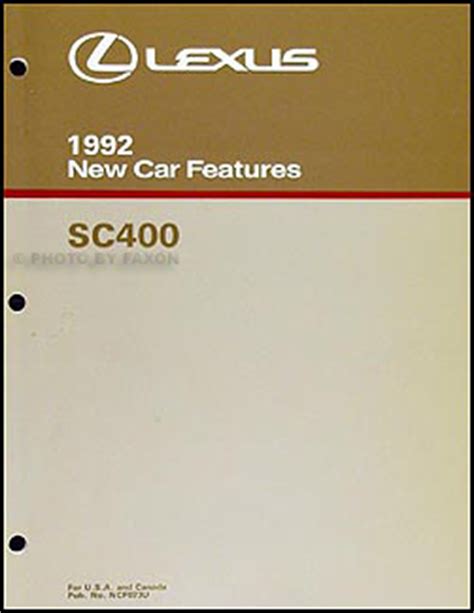 1992 lexus sc 400 repair shop manual original 2 volume set sc400. - Yoga book a practical guide to self realization.