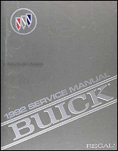 1992 regal service and repair manual. - How to get a job in europe the insiders guide.