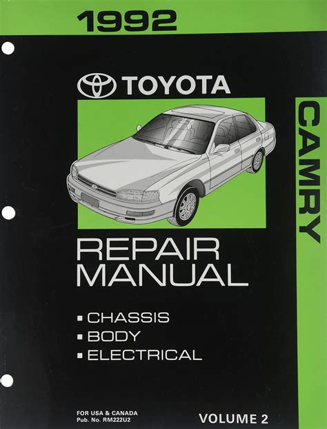 1992 toyota camry repair manual vol 2 chassis body electrical. - 92 daihatsu rocky repair manual water pump.