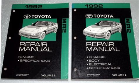 1992 toyota mr2 repair manuals sw20 sw21 series 2 volume set. - Volvo penta tamd 40b overhaul manual.