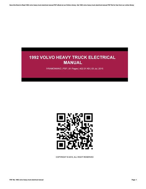 1992 volvo heavy truck electrical manual. - Fashion me a people curriculum in the church.