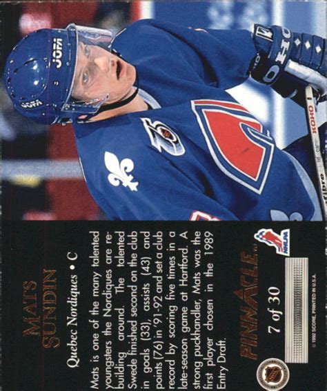 1992-93 Pinnacle - Team 2000 Hockey Cards - COMC