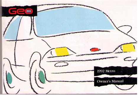 Download 1992 Geo Metro Owners Manual 