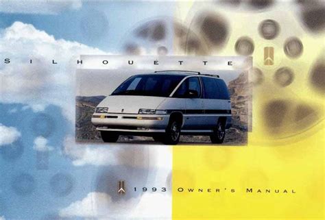 1993 1995 oldsmobile silhouette owners manual. - 98 town and country service manual.