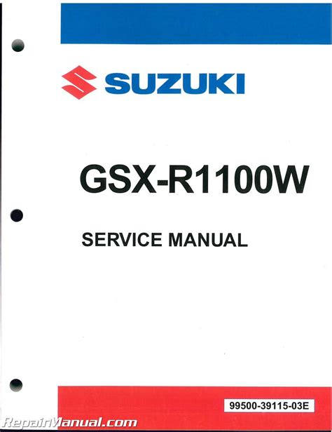 1993 1998 suzuki gsxr1100w gsxr 1100w service repair workshop manual download. - Mercury 100 efi 2015 manuale di riparazione.