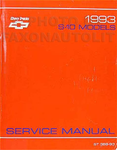 1993 chevy s10 blazer repair manual. - Kunst der rednerischen und theatralischen declamation..