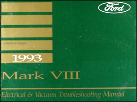 1993 lincoln mark viii repair manual. - Manual del cargador de troncos komatsu.