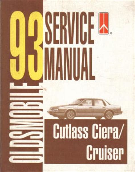 1993 oldsmobile cutlass ciera cruiser service manual. - Workshop manual for nissan nomad van.