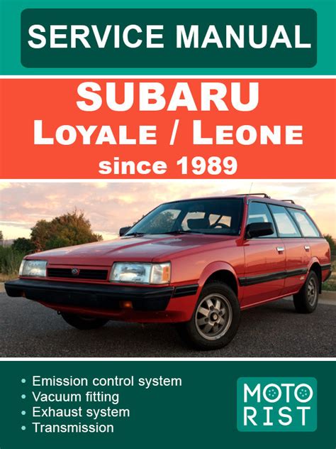 1993 subaru loyale factory repair manual. - Iso standards handbook 11 volume 2 road vehicles.
