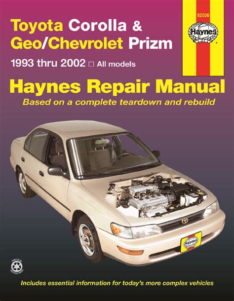 1993 toyota corolla haynes repair manual. - Generalgouvernement, seine verwaltung und seine wirtschaft.