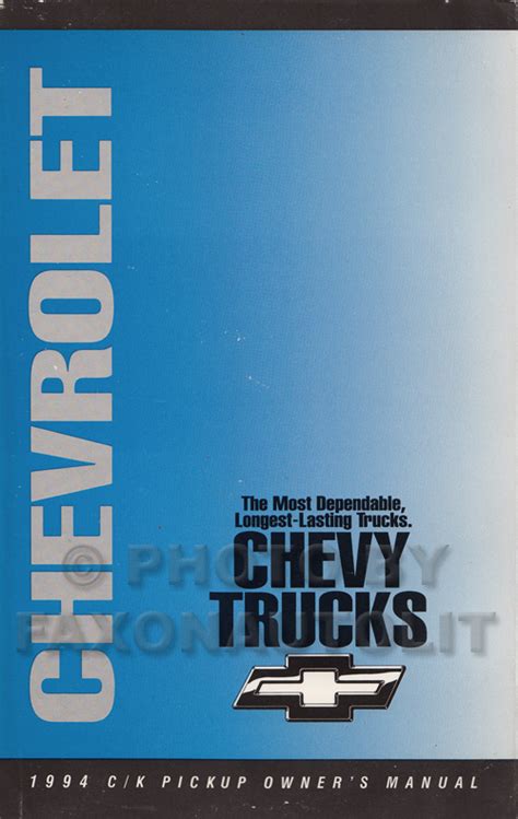 1994 chevrolet ck pickup truck owners manual. - 96 toyota tercel engine repair manual.