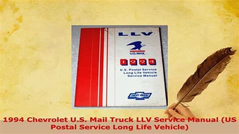 1994 chevrolet u s mail truck llv service handbuch us. - Pioneer djm 900 nexus service manual repair guide.