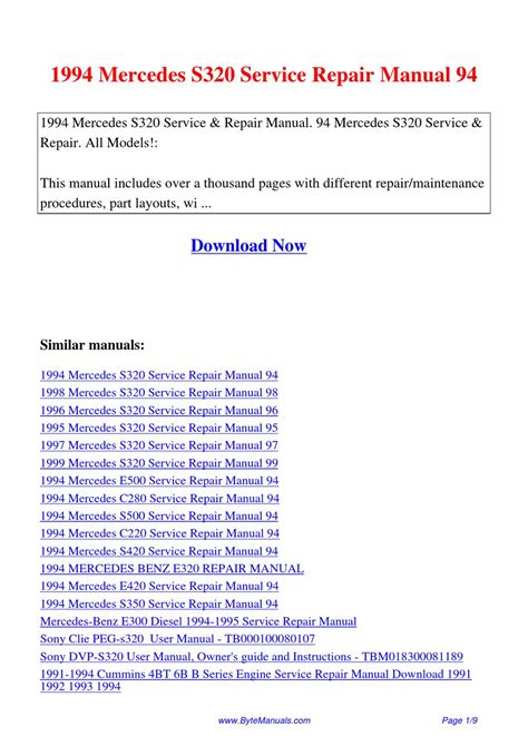 1994 mercedes s500 service repair manual 94. - Mine d'or hors ligne avec droits de label privé.