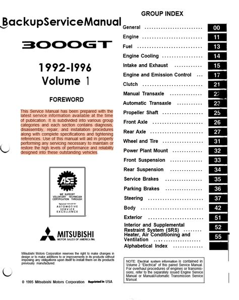 1994 mitsubishi 3000gt 3000 gt service shop repair manual set factory oem new x 2 volume set. - Stedelijk nederland in de jaren negentig.