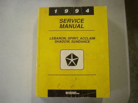 1994 plymouth acclaim service repair manual software. - Hobart ecomax 400 commercial glass washer manual.