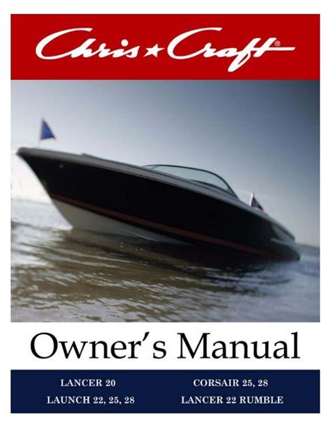 Read 1994 Chris Craft Owners Manual 