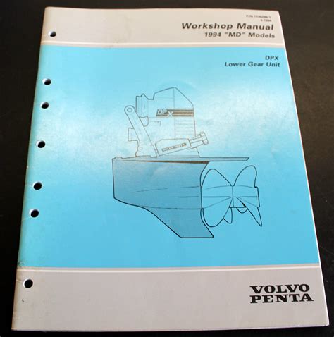 Download 1994 Volvo Penta Md Models Dpx Lower Gear Unit Repair Service Factory Workshop Manual Part Number 7735296 1 