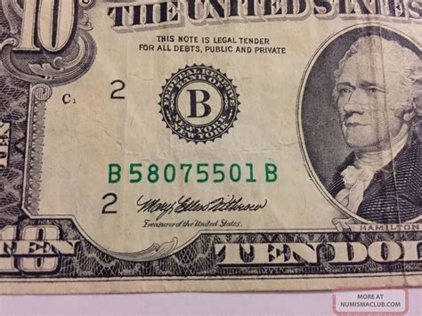 The 1934B series $10 bills are worth around $15-20 in very fi