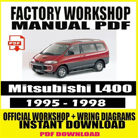1995 1998 mitsubishi l400 factory service repair manual 1996 1997. - Cub cadet lt1045 parts manual diagrams.