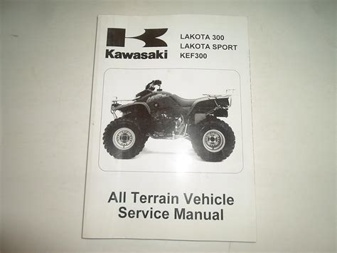1995 2004 kawasaki lakota 300 sport kef300 atv service repair manual worn stain. - West bend food processor 6500 manual.