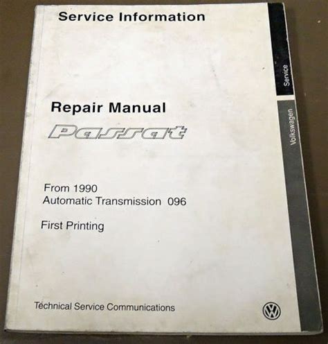 1995 97 vw passat auto transmission 096 service manual. - Jaguar s type manual for fuses.