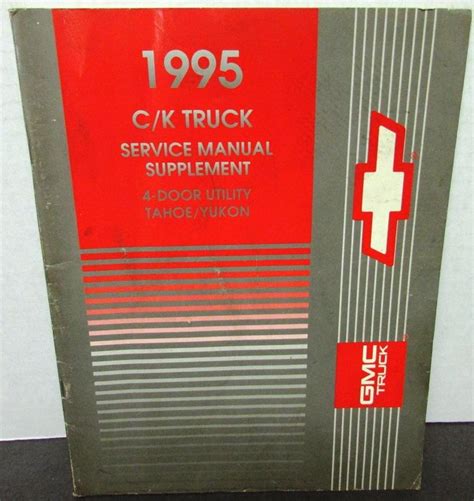 1995 chevy ck truck tahoe yukon service manual supplement. - Manuale ricambi per stihl fs 75.