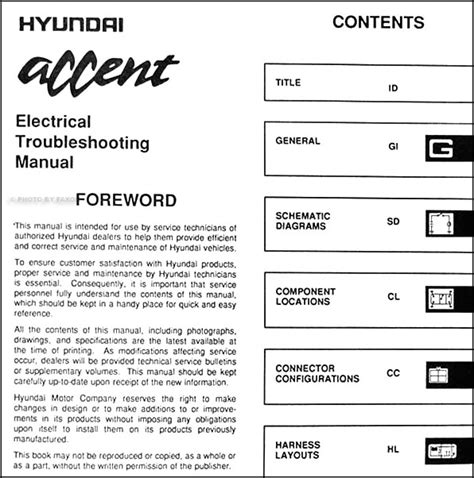 1995 hyundai accent electrical troubleshooting manual original. - 1995 chevrolet camaro service repair manual software.