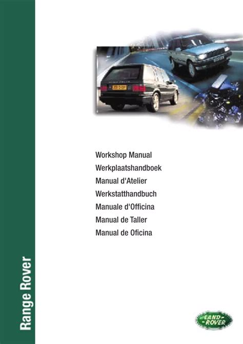 1995 land rover rr p38 lrl0326eng service repair workshop manual. - Manuale di oncologia clinica 6a edizione.