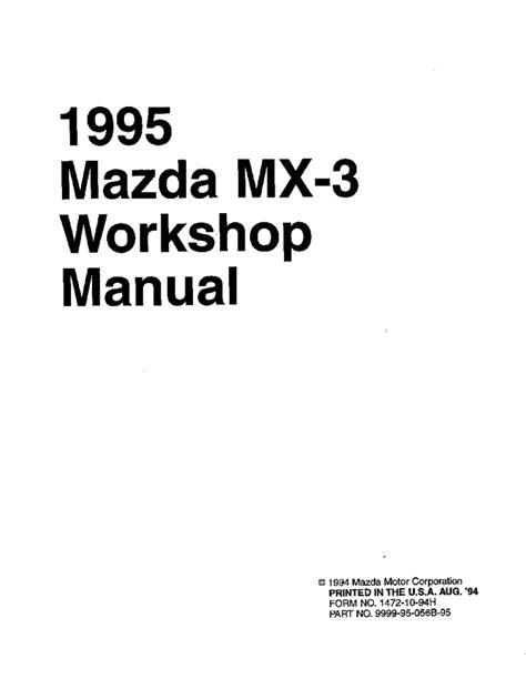 1995 mazda mx3 werkstatt service handbuch. - Hampton bay ceiling fan 54shrl manual.