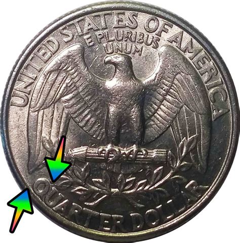LIBERTY IN GOD WE TRUST 1995 Mint mark (if present) On the reverse side, there's the eagle along with a bundle of arrows and olive branches. The inscriptions include the following: UNITED STATES OF AMERICA E PLURIBUS UNUM QUARTER DOLLAR 1995 Washington Quarter Varieties The 1995 Washington quarter comes in different varieties.. 