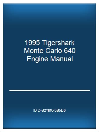 1995 tigershark monte carlo 640 engine manual. - Handbook of marital therapy a positive approach to helping troubled relationships.