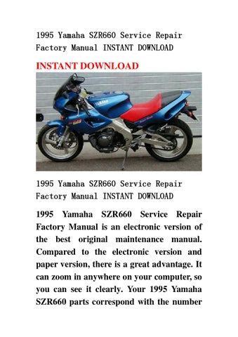 1995 yamaha szr660 reparatur reparaturanleitung sofort downloaden. - Lg 47ls4500 47ls4500 ud led lcd tv service manual download.